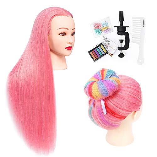 HAIREALM 26" Mannequin Head Hair Styling Training Head ...