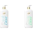 Dove Body Wash Hydration Boost 6% Serum + Acne Clear 1% Salicylic Acid Treatments 18.5 oz Each