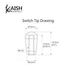 KAISH 10pcs American Thread 3 Way Toggle Switch Tip