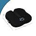 MODVEL Memory Foam Seat Cushion and Lumbar Pillow Combo - Gel Infused and Ventilated - Back Pain Relief