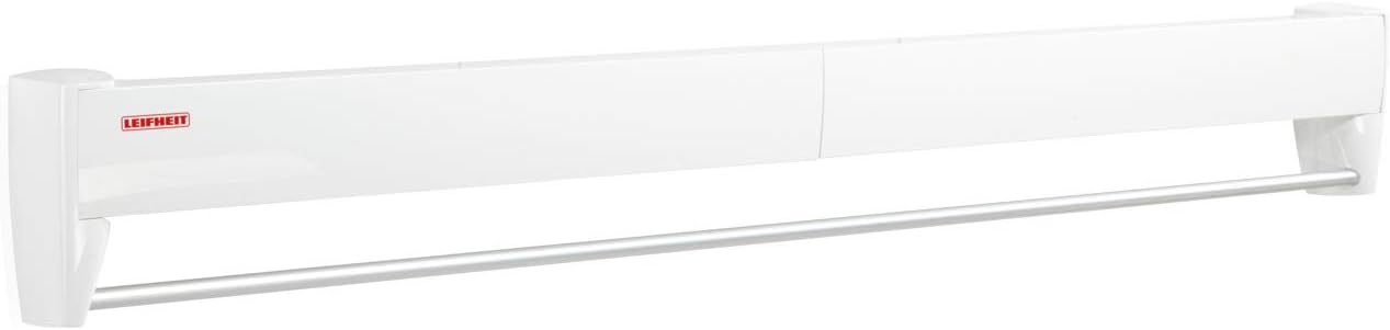 Leifheit Wandtrockner Telegant 81 Protect Plus, hängender Wäschetrockner im kompakten Format, Wäscheständer ausziehbar für Badezimmer oder Balkon