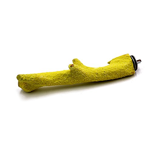 Borange Parrot Perches Bird Natural Woood Stand Quartz Sands Hardwood Branches Perch for Small and Medium Birds Parakeet Conure Cockatiel Budgie Pack of 2 (6" Length) - Thumbnail 3