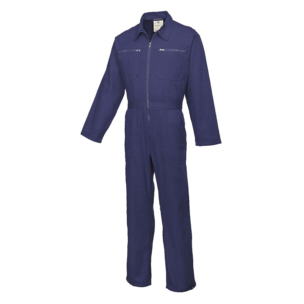 Portwest Cotton Boilersuit, Size: L, Colour: Navy, C811NARL