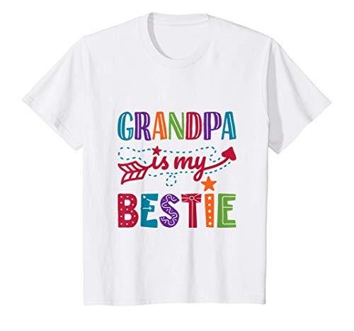 Photo 1 of Kids Grandpa Is My Bestie Grandparent Girl Papa Boy Toddler T-Shirt