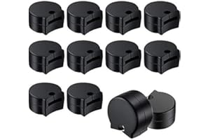 Patelai 12 Pack Rubber Clarinet Thumb Rest Cushion Protector Fit for Most Clarinet, Black