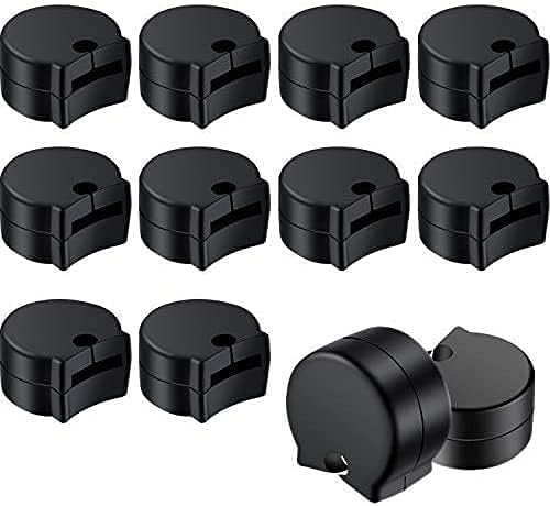 12 Pack Rubber Clarinet Thumb Rest Cushion Protector Fit for Most Clarinet, Black