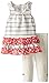Calvin Klein Baby-Girls Infant Stripes Printed Tunic with Gray Leggings