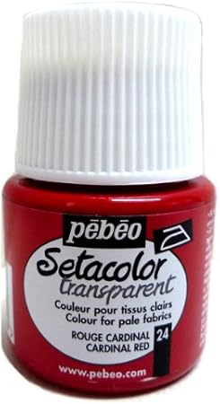 Amazon Pebeo セタカラー 透明色 トランスペアレント 45ml カーディナルレッド 絵具 通販