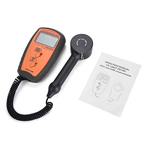 UV Light Meter, UV340B Digital Portable Handheld UV Light Meter UVA UVB Intensity Measure Tester - Thumbnail 7