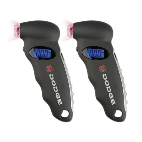 Click Here to See More Images 2 Pack - Chrysler Dodge Jeep Sedan Suv Truck Minivan Van Digital Tire Pressure Gauge Monitor Device with LED Light