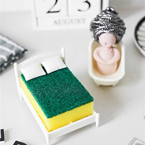 Keukenspons/opbergspons, bedtype, handdoekhouder, keukenspons, schuurspons. - Afbeelding 4