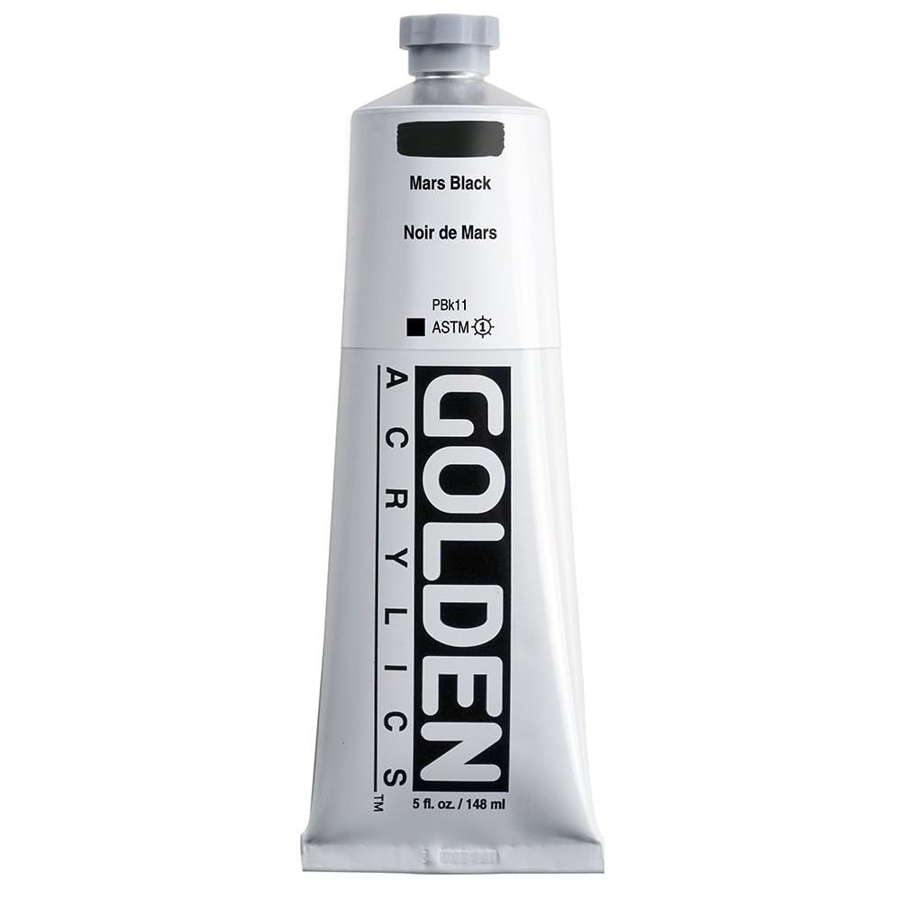 Golden Acrylic : 150ml Heavy Body MARS BLACK