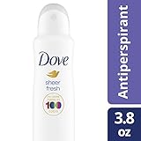 Dove Dry Spray Invisible Antiperspirant Deodorant, Sheer Fresh, 3.8 oz