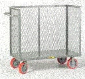 Little Giant Products - Div. O, 3000 Pound Capacity Three Sided Stock Truck, Hca-3060-8Ppy, Overall Size D X W X H: 30 X 60 X 48", Wt. (Lbs.): 175, Ca-3060-8Ppy