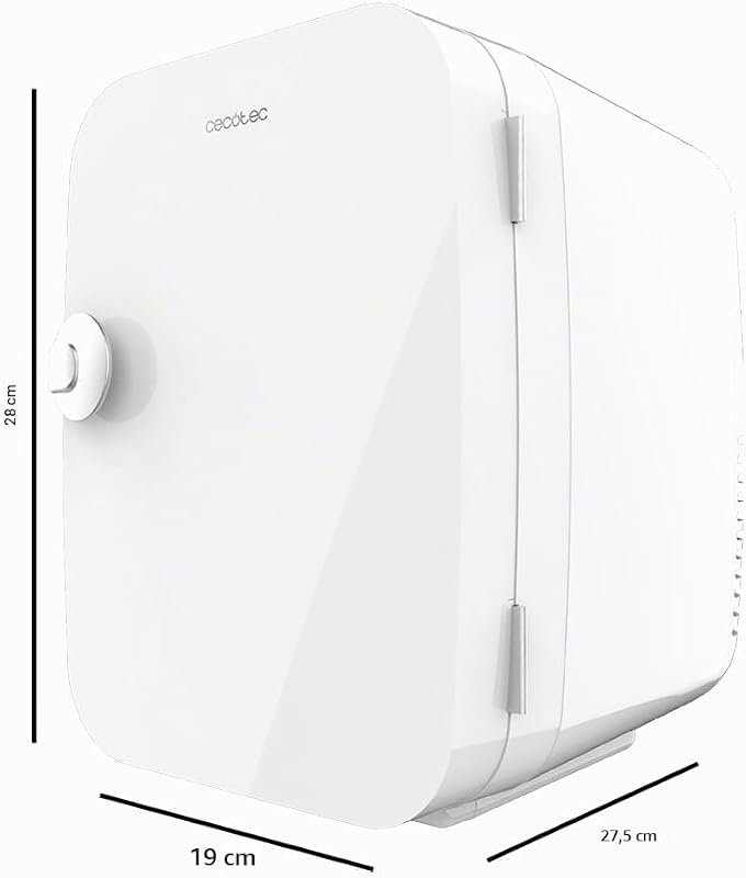 Mini Réfrigérateur Bolero MiniCooling Río White 4L, Fonctionnement 12V-220V, Compatible avec voitures et caravanes, Fonction de refroidissement et de chauffage, Plage de température 5-65º