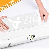 Heat Transfer Vinyl 12inch x12feet HTV Rolls - Iron on HTV Vinyl for Cricut and Silhouette Cameo Easy to Cut & EasyWeed, Make Your own Custom T-Shirt White