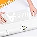 Heat Transfer Vinyl 12inch x12feet HTV Rolls - Iron on HTV Vinyl for Cricut and Silhouette Cameo Easy to Cut & EasyWeed, Make Your own Custom T-Shirt White