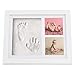 HopTot Newborn Baby Handprint Footprint Photo Frame Kit Photo Album Memory For Baby Boys Girls Baby Shower Registry Idea Nursery Wall Decor Must Have Decoration Set For New Moms
