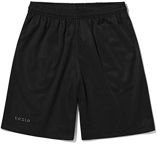 image for TSLA TM-KBH02-BLK_Youth Large Boy's Active Shorts Sports Performance Y