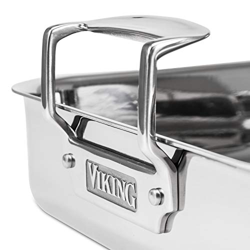 Viking 3Ply Stainless Steel Roasting Pan with Nonstick Rack + BONUS