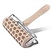 Monoche Christmas Engraved Rolling Pin Snowflake Embossed Cookies Rolling Pin Clay Perfect for Halloween Christmas Baking Wooden Handmade Dough Rollerthumb 1