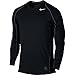 Nike Men's Pro Cool Top Black/Dark Grey/White Size Small