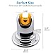 Shower Head Holder, QM-STVR Adjustable Vacuum Suction Cup Shower Holder, Reusable Shower Head Wall Mount Bracket, Handheld Shower Head Wand Sprayer Holder - Chrome