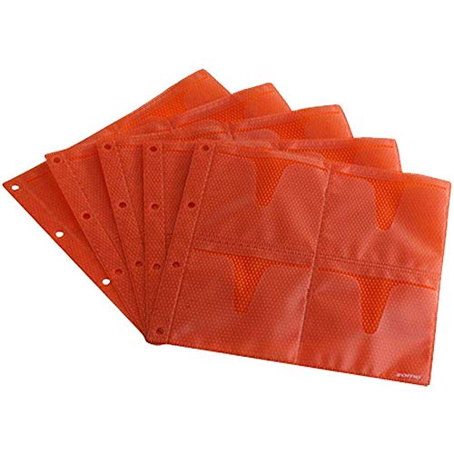 Zomo CD Sleeve 10 x 8 CDs Premium Edition Orange