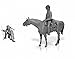 Master Box Civil War Yankee Scout and Indian Tracker with Horses Figure Model Building Kits (1:35 Scale)