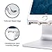 RAMPOW Aluminium Cell Phone Stand, (Silver) Charging Accessory Compatible Dock, Holder (Headphone Jack Supported) iPhone, iPad, Samsung Galaxy, Google Pixel and Android Smartphones
