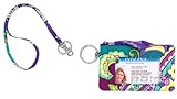 Vera Bradley Zip ID Case and Lanyard in Heather by Vera Bradley