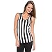 In Your Face Apparel Women's Tank Top Referee Sports Bar Uniform Shirt
