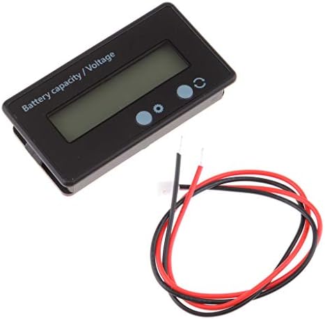 バッテリー電圧計 残量計 Lcd表示 12v 24v 36v 48v バイク 自動車用 全3色 ブルー