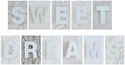 Modern Nursery Baby Wall Art Decor, Sweet Dreams Alphabet Photography Letter Print