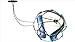 Netss 2 Soccer Ball Bungee Elastic Kicking Training Blue