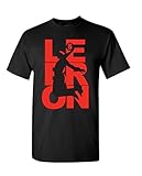 Lebron Fan Wear Adult T-Shirt Tee (XX-Large, Black w/Red)