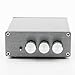 Power Stereo Amplifier Mini 2.0 Digital HiFi Stereo Amplifier Home Audio AMP, Dual-Channel, TPA3116, 50WX2 DIY, DC8-25V with High Low Volume Control System and Tone Adjustment Light Gray