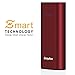 EasyAcc Metal 6700mAh (2.4A Output & 2A Input) Power Bank External Battery Pack for Smartphones Tablets and More - Black & Red