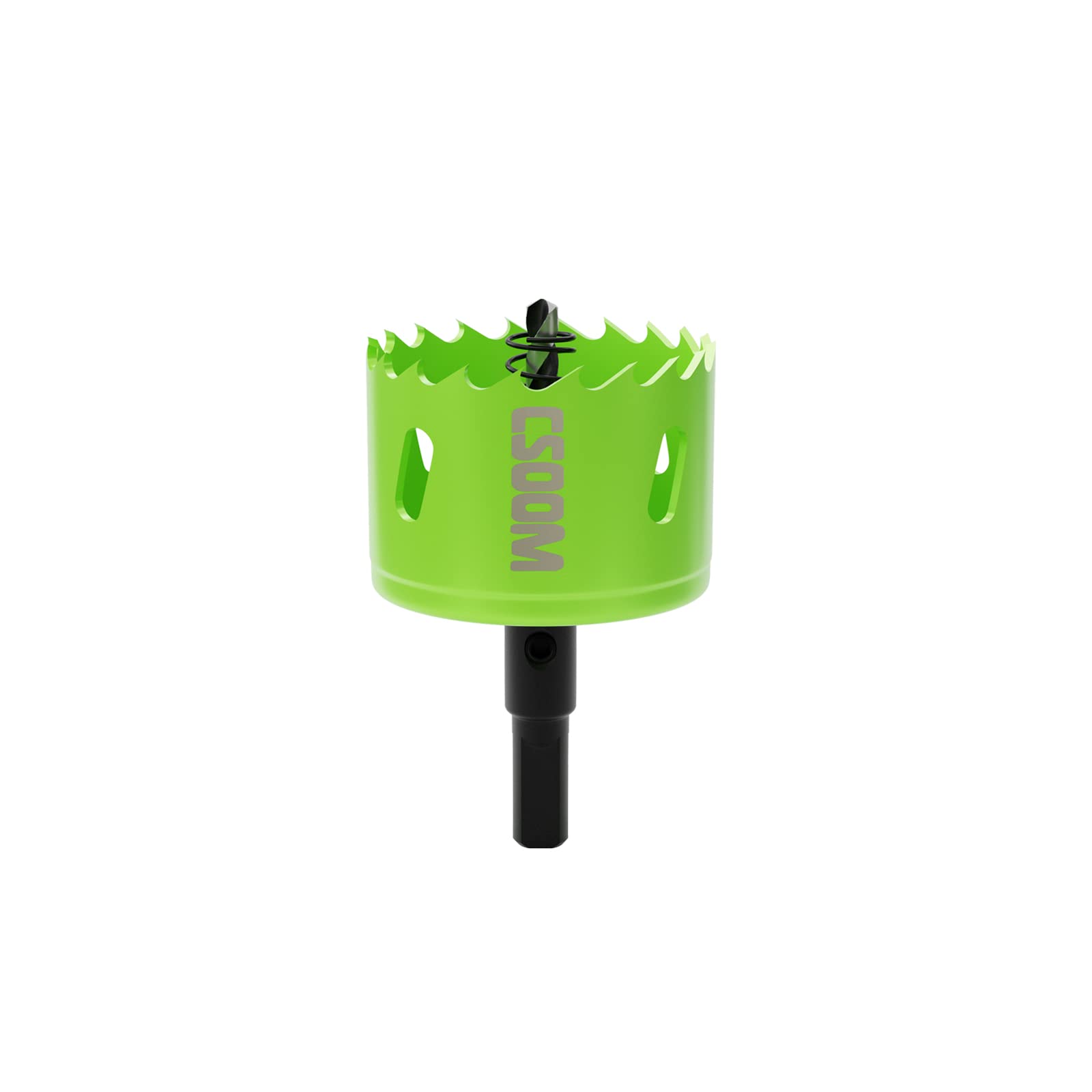 CSOOM Bi-Metal Hole Saw Drill Bit for Working in Plasterboard, Plastic, Wood, Metals, Thin Sheet Steel, High Performance Drilling Tool, Size 55 mm