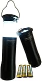 AOR Flashlights #AR102 Extendable LED Outdoor camping Lantern Flashlight with Batteries Included! Ideal Miniature 2-in-1 Powered By 200 Lumen Output with 3 Modes; Suitable for Treking, Camping, Emergencies, Hurricanes, Outages Blackouts, Collapsible, Water-resistant Tactical Camping Lantern Flashlight: 2-in-1 Creed LED Light Flashlight ; Waterproof and Shockproof