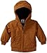 Carhartt Baby Boys' Active Quilted Flannel Lined Jacket, Carhartt Brown, 18 Months