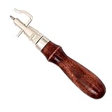 Wisehands 7 in 1 Adjustable Leather craft Sets for Pro Stitching Groover Tool and Creasing Edge Beveler to Sew & Crease Leather