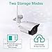 Amzpas Outdoor Security Camera, 1080p Night Vision WiFi Camera 2.4GHZ Outdoor Wireless Camera IP65 Waterproof Bullet Surveillance Camera with Motion Detection, Activity Alert, Two-Way Audio (White)
