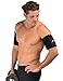 Delfin Spa Heat Maximizing Neoprene Adjustable Armbands (Pair) for Women & Men, Black, One-Size