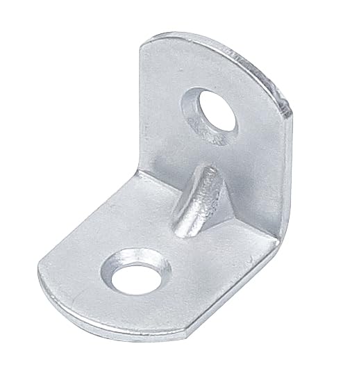 Alberts 837723 - Set di 80 angoli per sedia, con estremità arrotondate, zincate galvanicamente blu, 100 x 100 x 19 mm