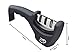Best Knife Sharpener 3-Stage Ceramic Knife Sharpener system for Steel Knives Quality sharpeners in Black