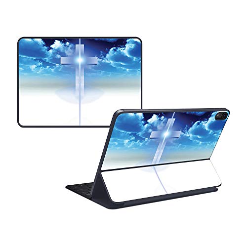 MightySkins Skin Compatible with Apple iPad Pro Smart Keyboard 12.9" (2018) - C…