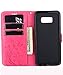 FLYEE Case Compatible with Samsung Galaxy S8 (5.8 inch,Released in 2017),Wallet Case for Women and Girls with Card Holder,Leather Flip case Kickstand for Galaxy S8-Embossed Flowers Rose
