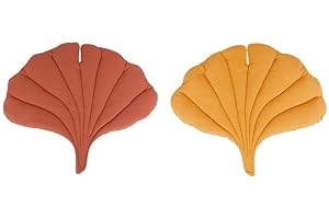 GENERIC 26"X23.6"Pet Cushion,(1pc-Double-Sided) Ginkgo Leaf Shaped Cotton Pet Bed Pad, Warming Pet Mat,Warming Pad for Cats and Dogs, Warm and Comfortable Floor Mat Cover Pad,Soft and Comfortable