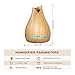 VicTsing 500ml Aromatherapy Essential Oil Diffuser, Ultrasonic Aroma Cool Mist Humidifier with Reduce Noise Design, 7 Colors LED Lights and Waterless Auto Shut-off for Home Office Bedroom -Wood Grainthumb 4